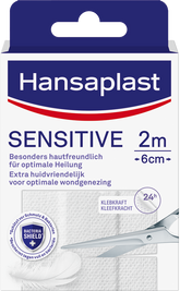 Hansaplast Sensitive 2m x 6cm 1 Stuks
