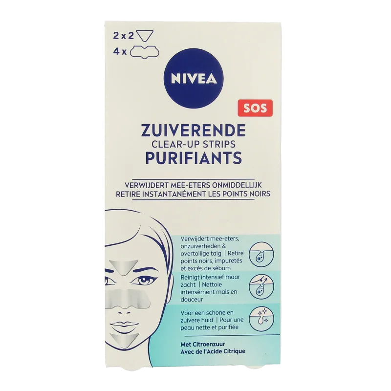Nivea Visage clearup strips 6 Stuks