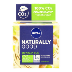 Nivea Naturally pure nightcream sensitive skin 50 Milliliter