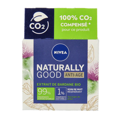 Nivea Naturally good nachtcreme anti-age 50 Milliliter