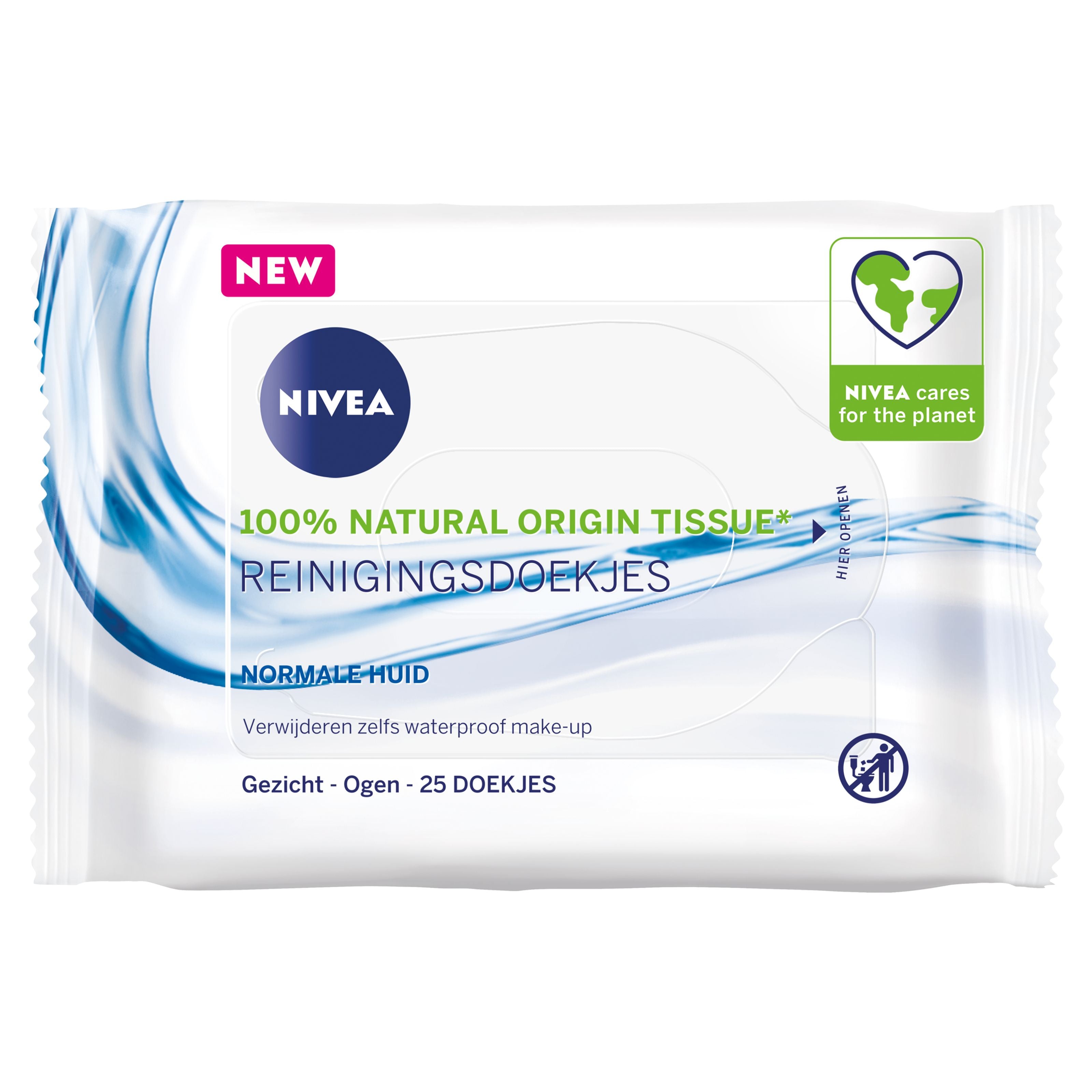 Nivea Verfrissende doekjes normale/gemengde huid 25.00 Stuks