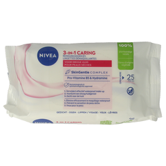 Nivea Verzachtende doekjes droge/gevoelige huid 25.00 Stuks