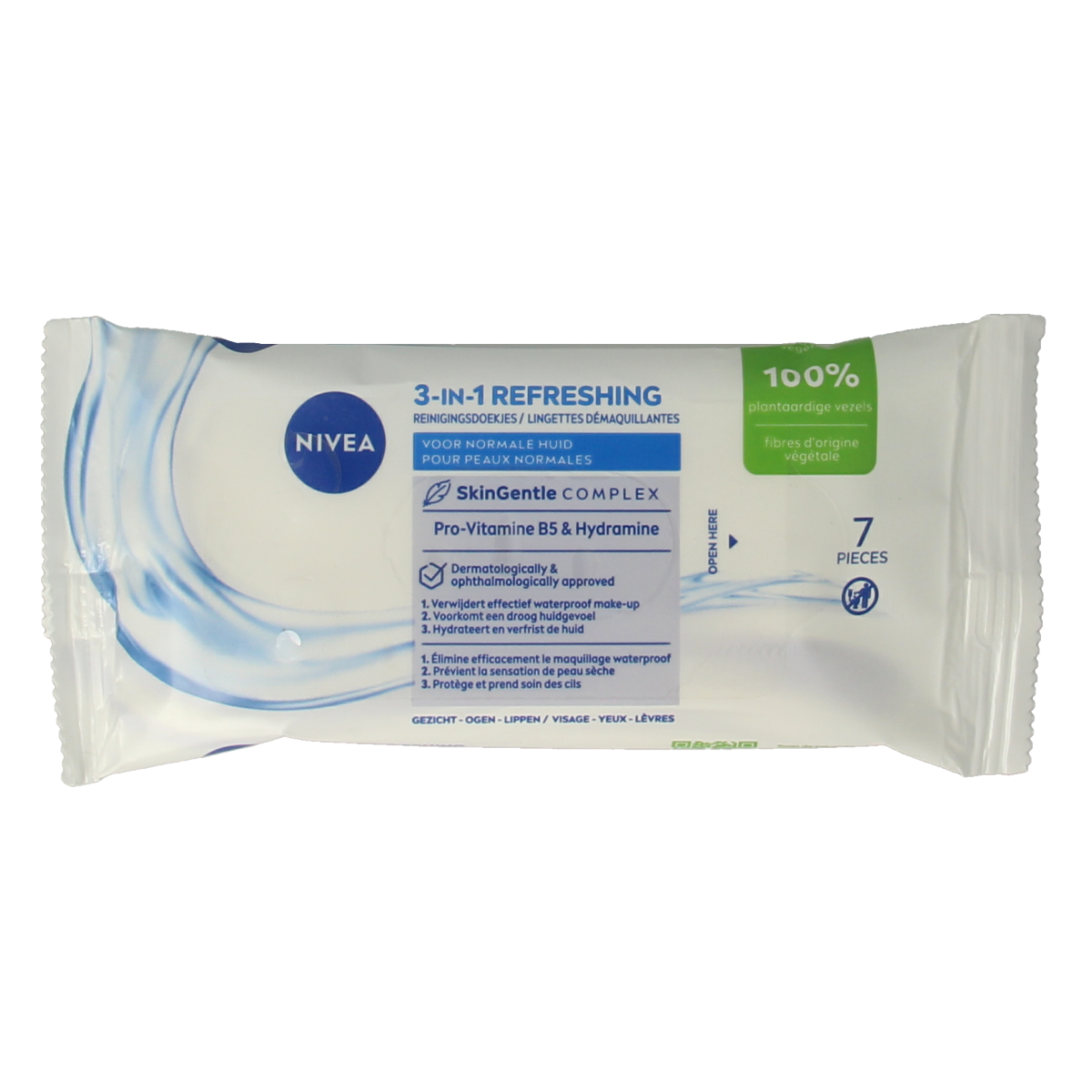 Nivea 3-in-1 Verfrissende doekjes mini 7.00 Stuks