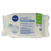 Nivea 3-in-1 verzorgende micellair reindoek 25 Stuks