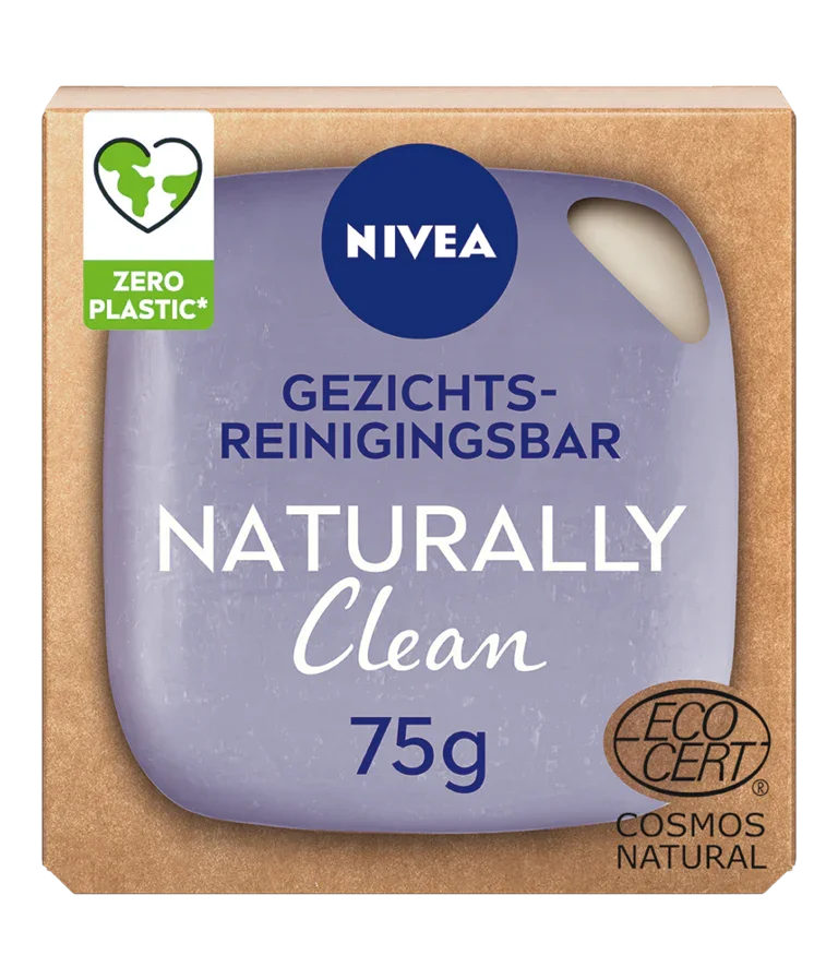 Nivea Naturally clean face bar verzachtend 75 Gram