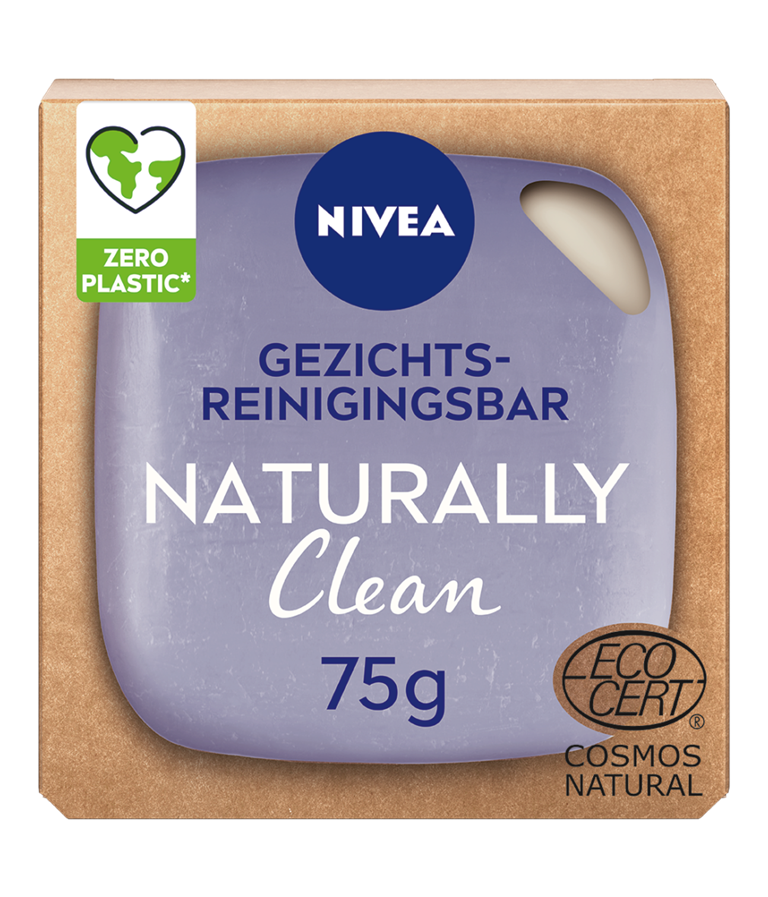Nivea Naturally clean face bar verzachtend 75 Gram