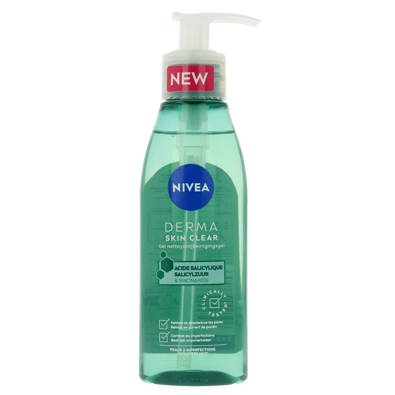 Nivea Derma skin clear wash gel 150 Milliliter