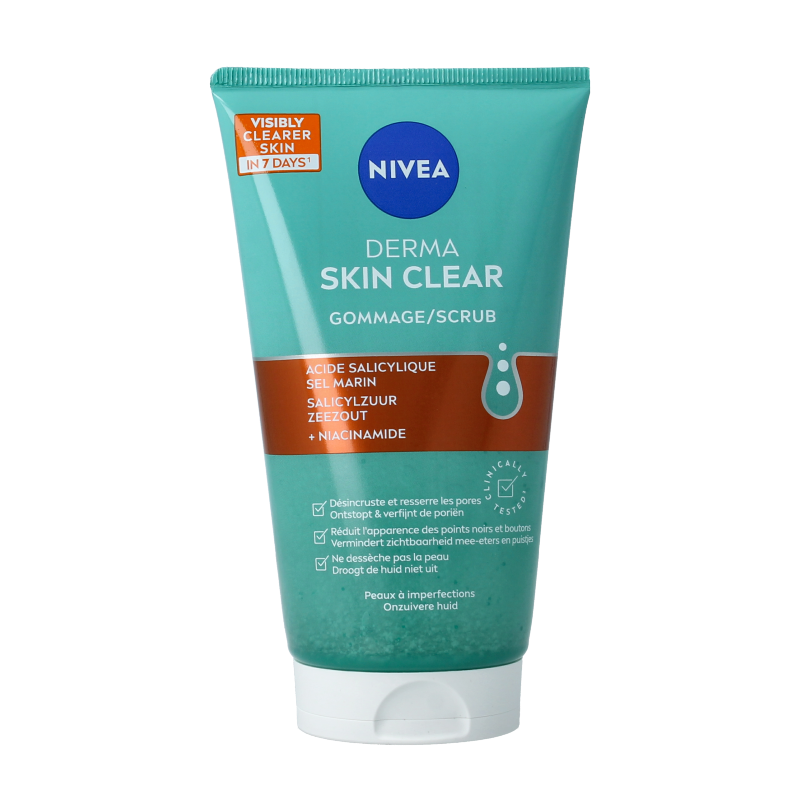 Nivea Derma skin clear scrub 150 Milliliter