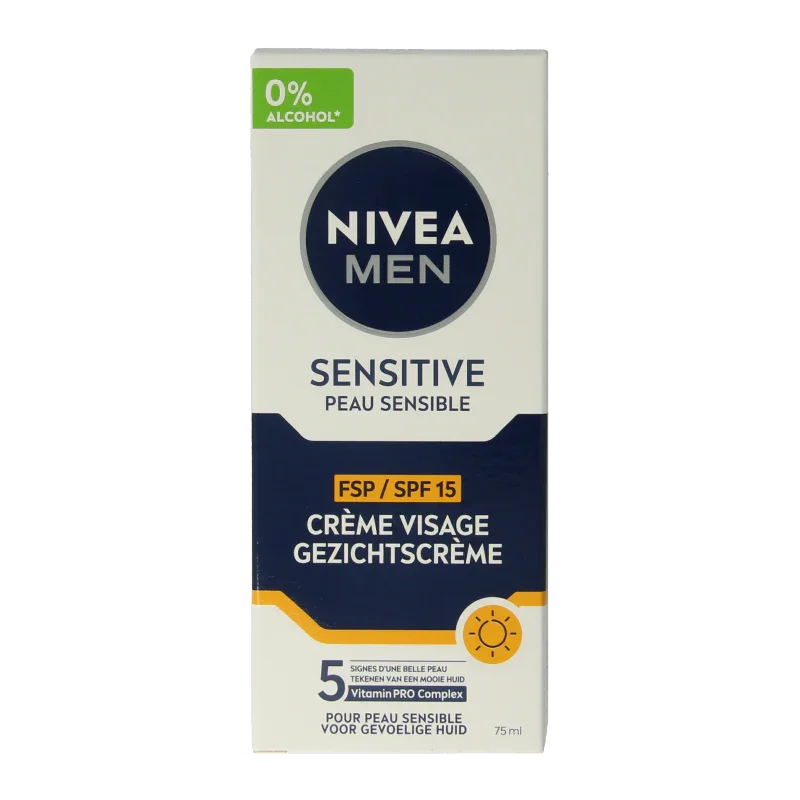 Nivea Men sensitive moistuizer SPF15 75 Milliliter