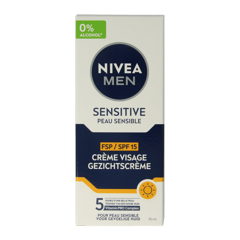 Nivea Men sensitive moistuizer SPF15 75 Milliliter