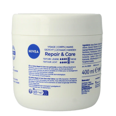 Nivea Repair & care bodycreme fragrance free sensitive 400 Milliliter