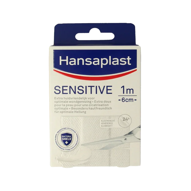 Hansaplast Sensitive 1m x 6cm 1 Stuks