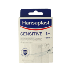 Hansaplast Sensitive 1m x 6cm 1.00 Stuks