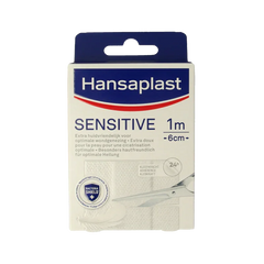 Hansaplast Sensitive 1m x 6cm 1 Stuks