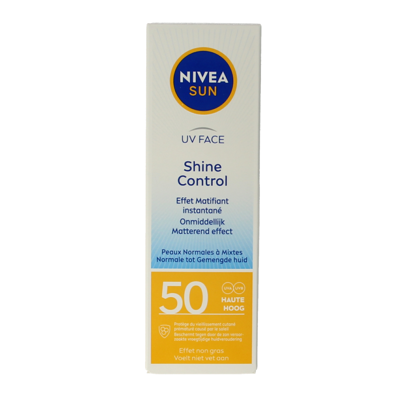 Nivea Sun uv face shine control SPF50 50 Milliliter