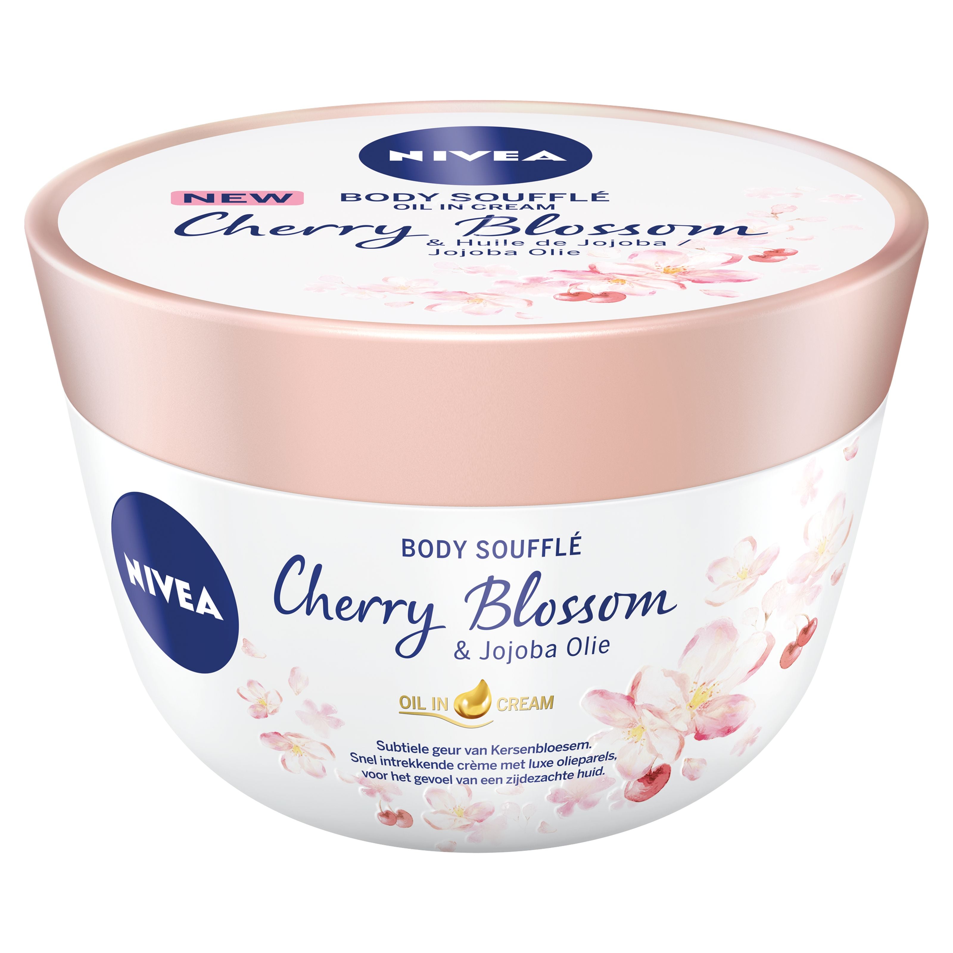 Nivea Body oil souffle cherry blossom & jojoba 200 Milliliter