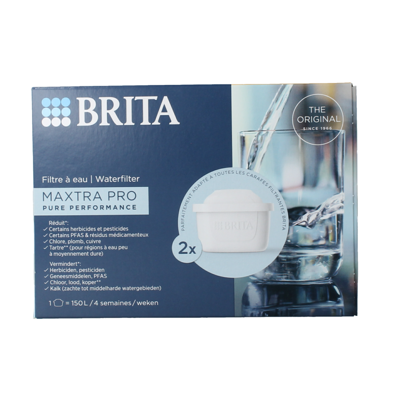 Brita Waterfilterpatroon maxtra pro all-in-1 2-pack 2 Stuks