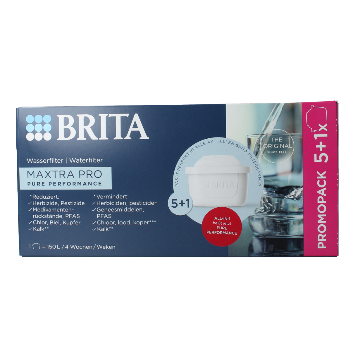 Brita Waterfilterpatroon MAXTRA PRO Pure Performance 5+1 6.00 Stuks