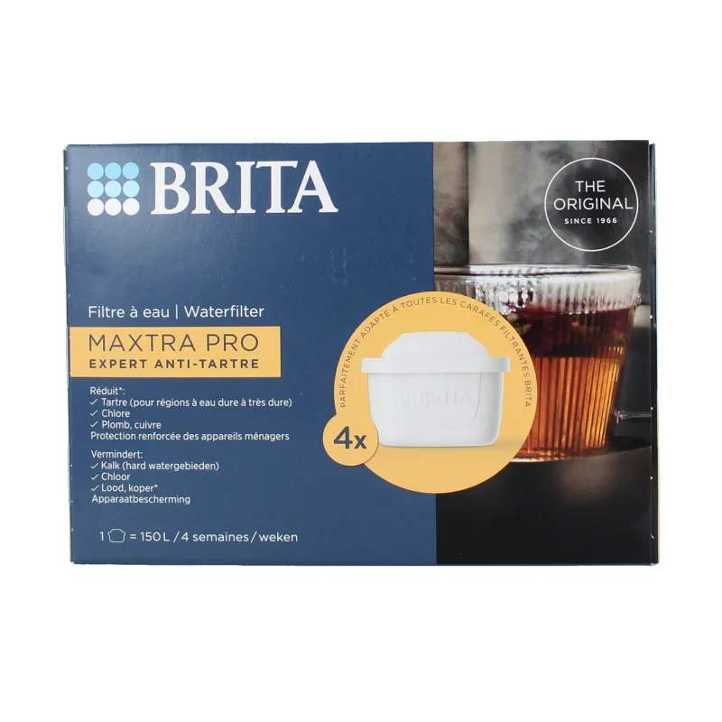 Brita Waterfilterpatroon maxtra pro kalk expert 4 pack 4 Stuks