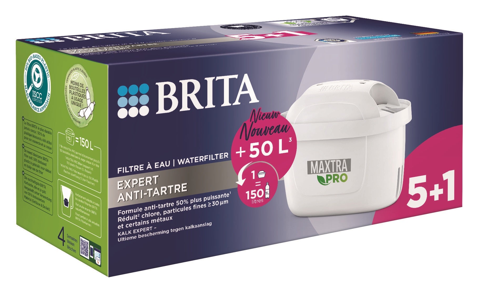 Brita Waterfilterpatroon maxtra pro kalk expert 5+1 1 Set