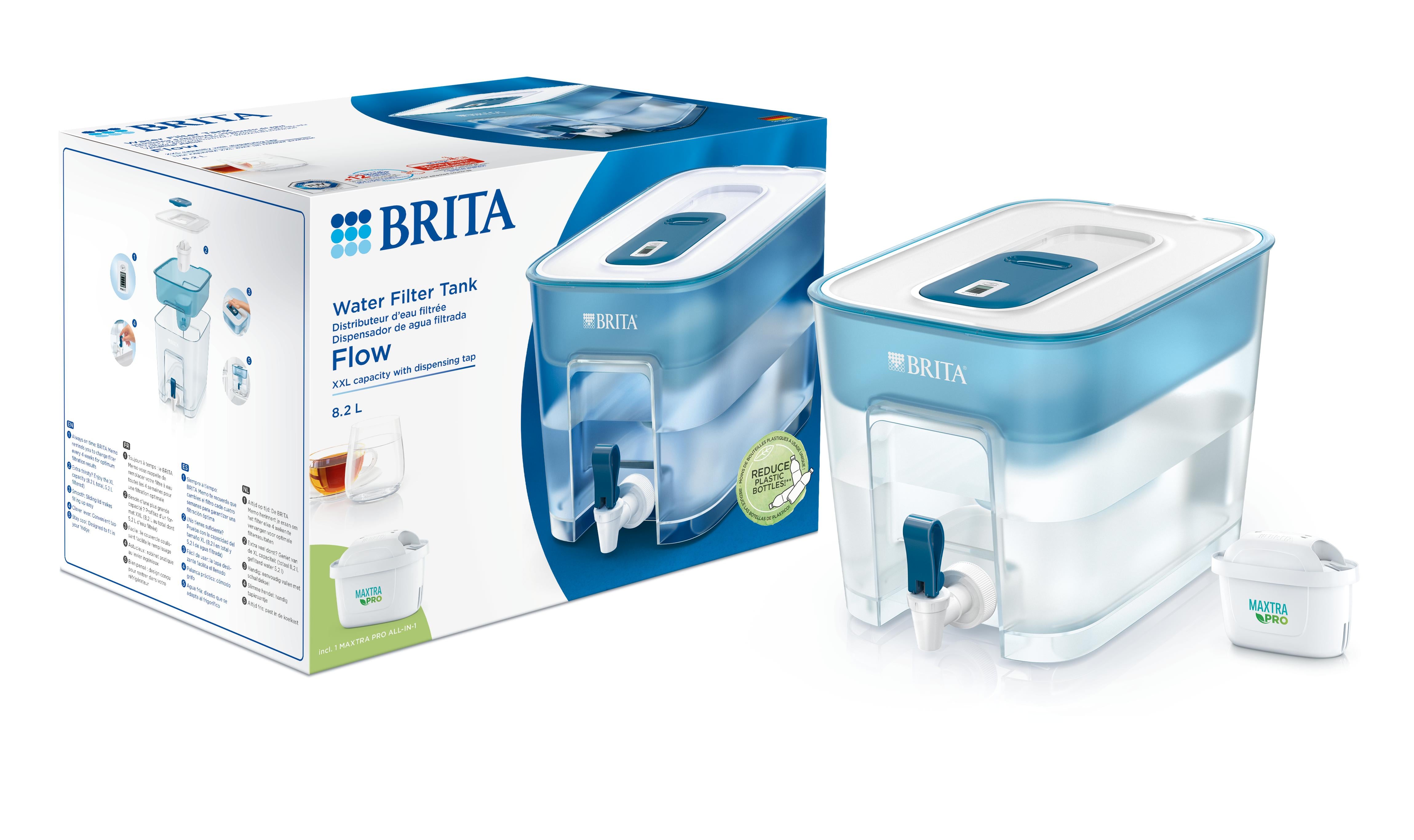 Brita BRITA waterfiltersysteem Flow Cool blue 1.00 Stuks