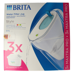 Brita Style cool blue + 3 maxtra pro all-in-1 1 Set