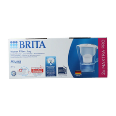 Brita Waterfilterbundel aluna cool white+2 maxtra filter 1 Stuks