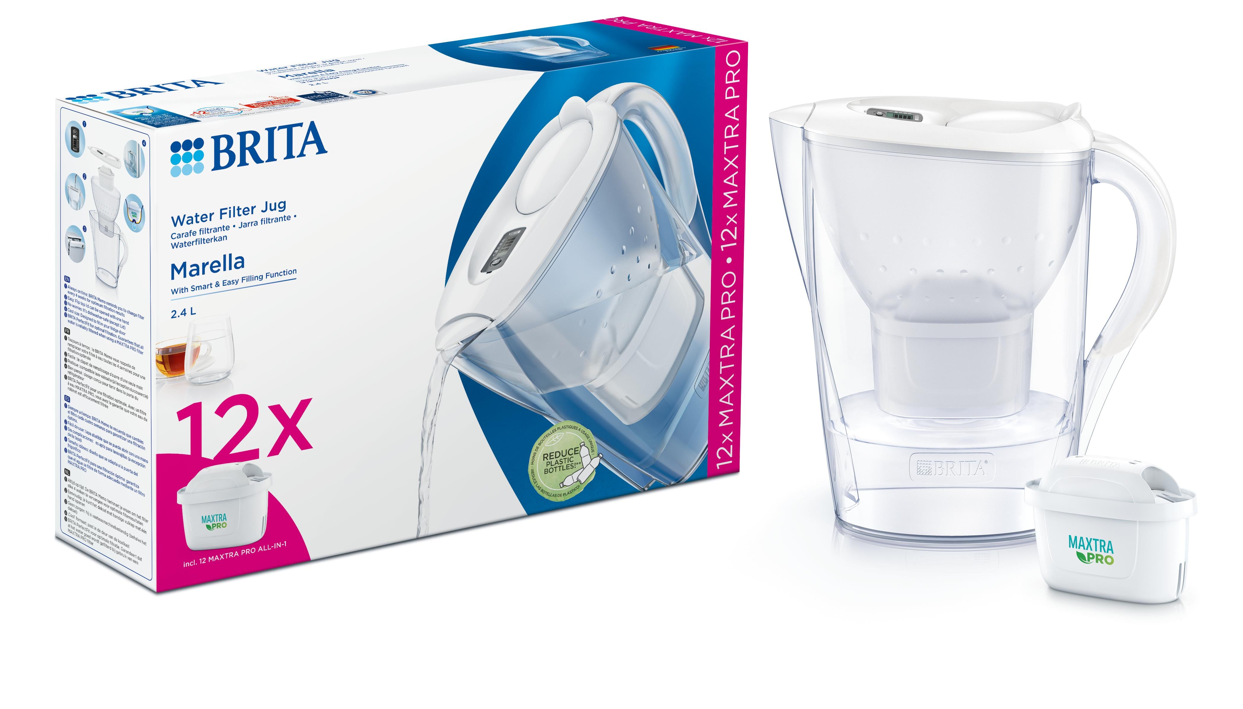 Brita Waterfilterbundel Marella Cool white + 12 MAXTRA 13.00 Stuks
