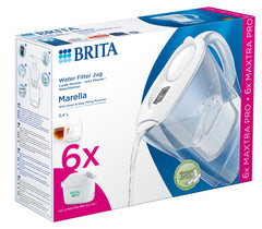 Brita Marella cool white + 6 maxtra pro all-in-1 1 Set