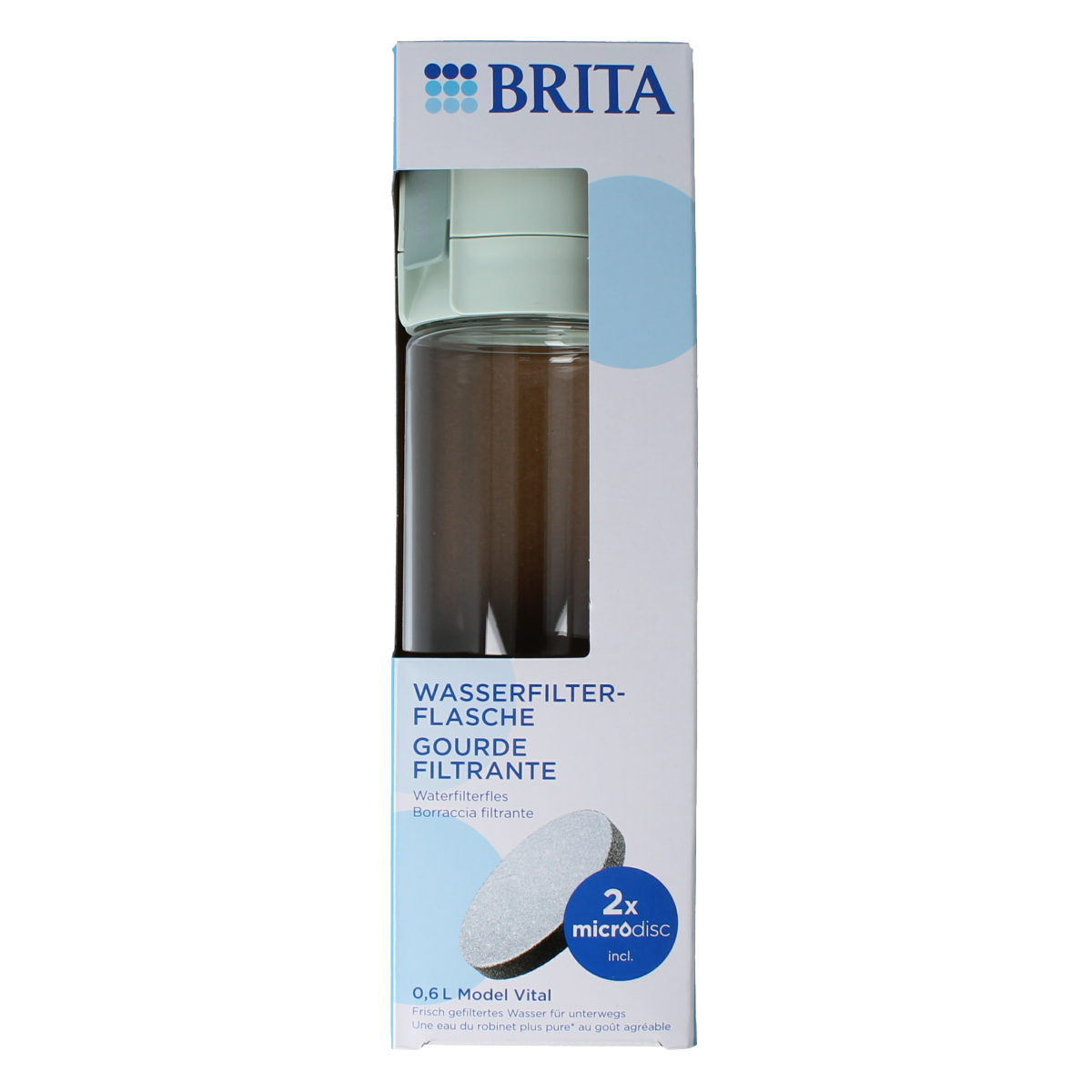 Brita BRITA waterfilterfles lightgreen 3.00 Stuks