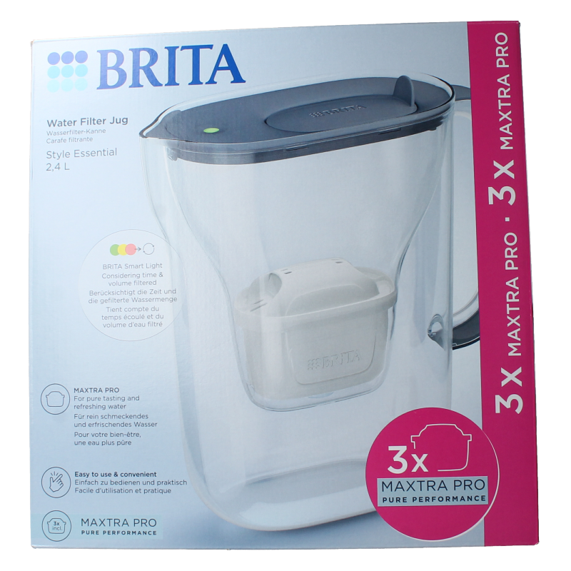 Brita Style essential cool stone blue + 3 maxtra 1 Set