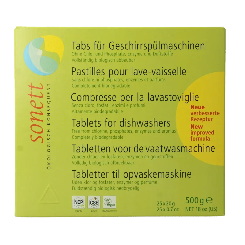 Sonett Vaatwasmachine tablet 25 Stuks