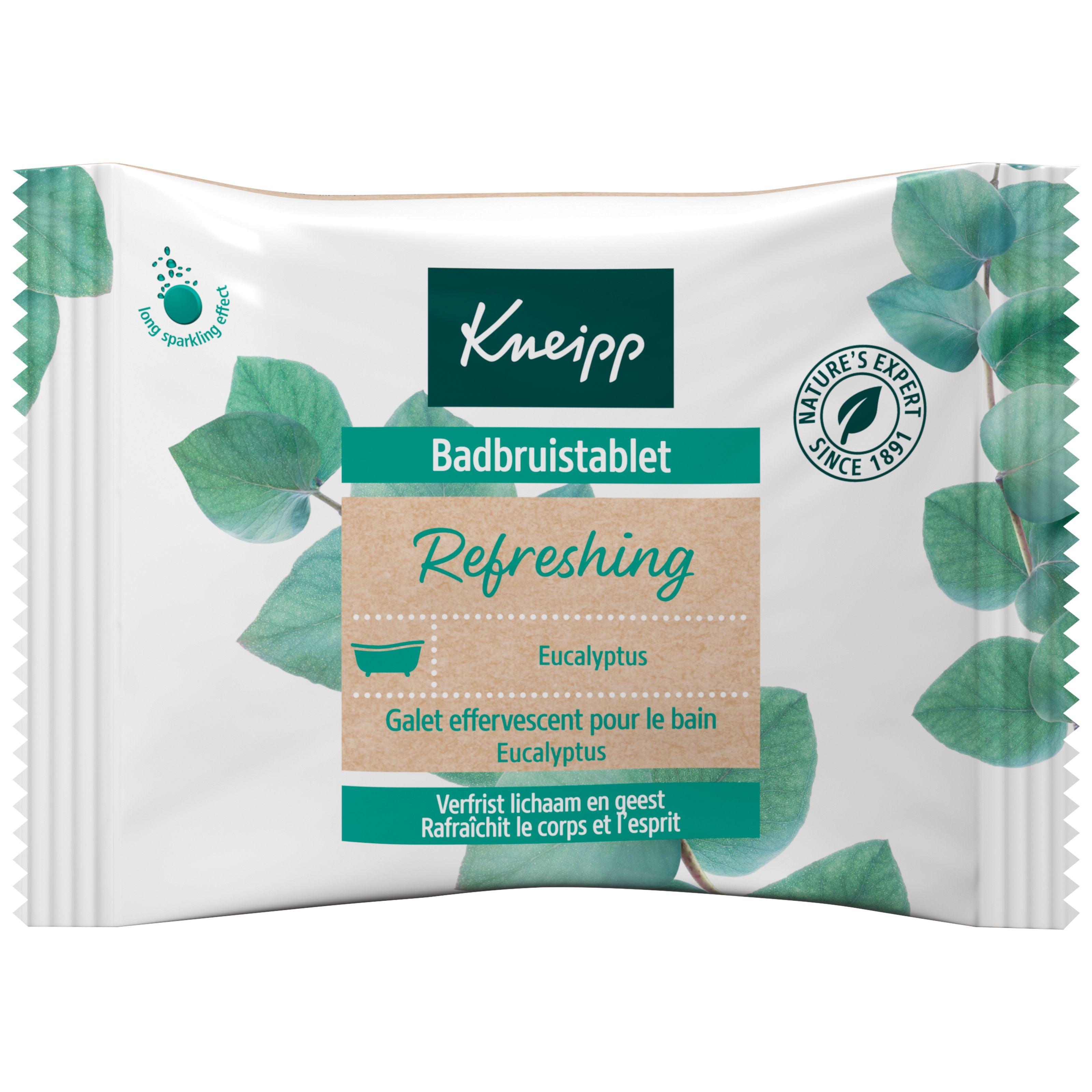 Kneipp Badbruistablet refreshing eucalyptus 80 Gram