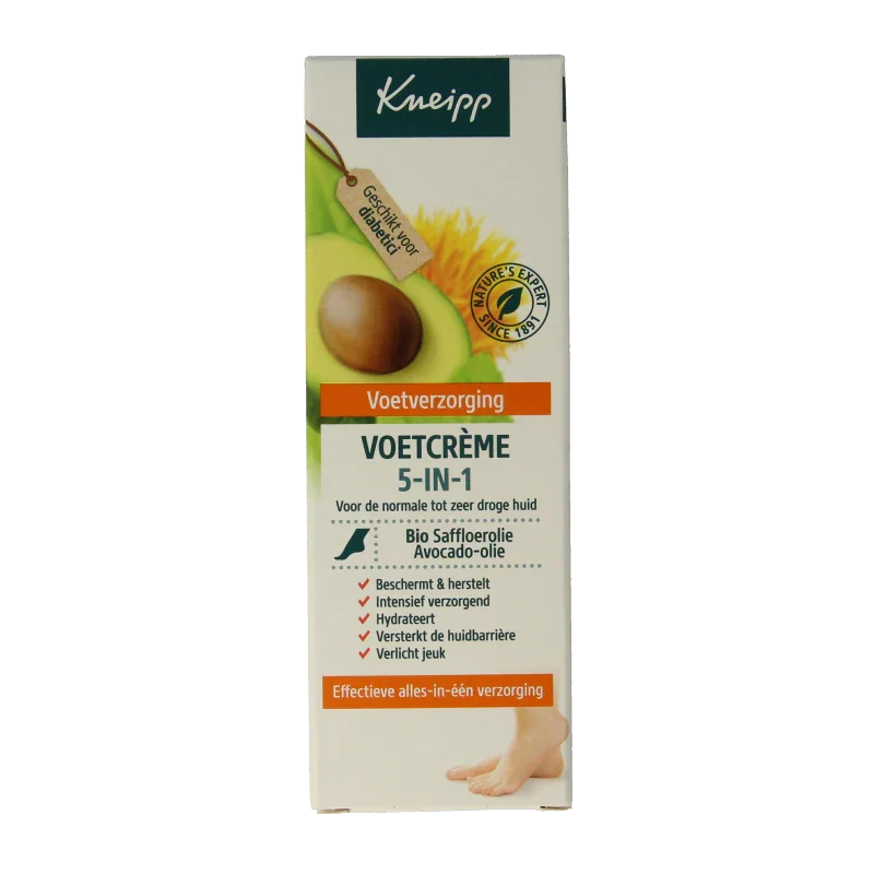 Kneipp Foot care voetcreme 5-in-1 75 Milliliter