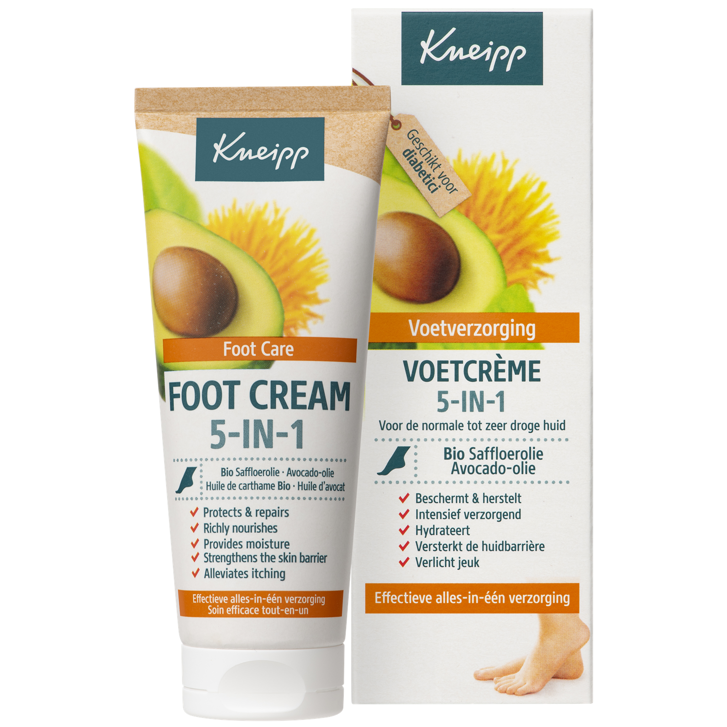 Kneipp Voetcrème 5-in-1 75.00 Milliliter