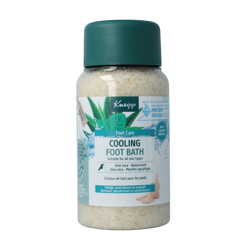 Kneipp Foot care voetbadkristal cooling aloe vera watermu 600 Gram