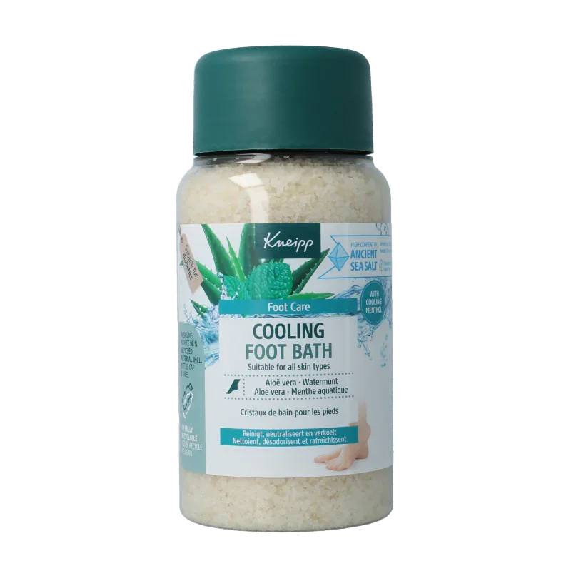 Kneipp Foot care voetbadkristal cooling aloe vera watermu 600 Gram