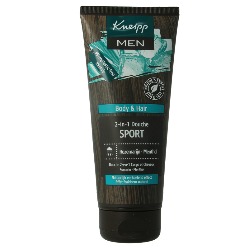 Kneipp 2-in-1 Men Douchegel & Shampoo Sport 200.00 Milliliter
