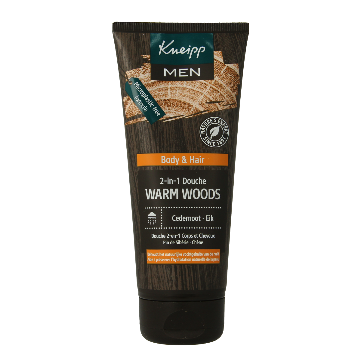 Kneipp Men body & hair 2-in-1 douche warm woods 200.00 Milliliter