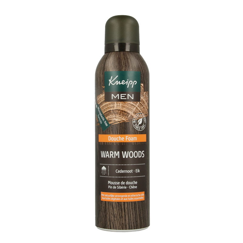 Kneipp Men warm woods douche foam cedernoot 200 Milliliter