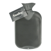 Fashy Kruik warmwater zak antraciet dubbele ribbel 2 Liter