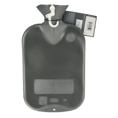 Fashy Kruik warmwater zak antraciet dubbele ribbel 2 Liter