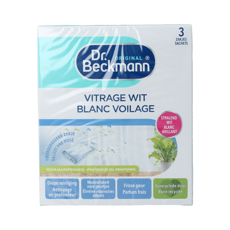 Dr.Beckmann Vitrage wit 40 gram 3 Stuks