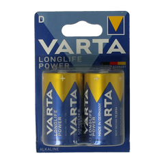 Varta Batterij mono d 2 Stuks