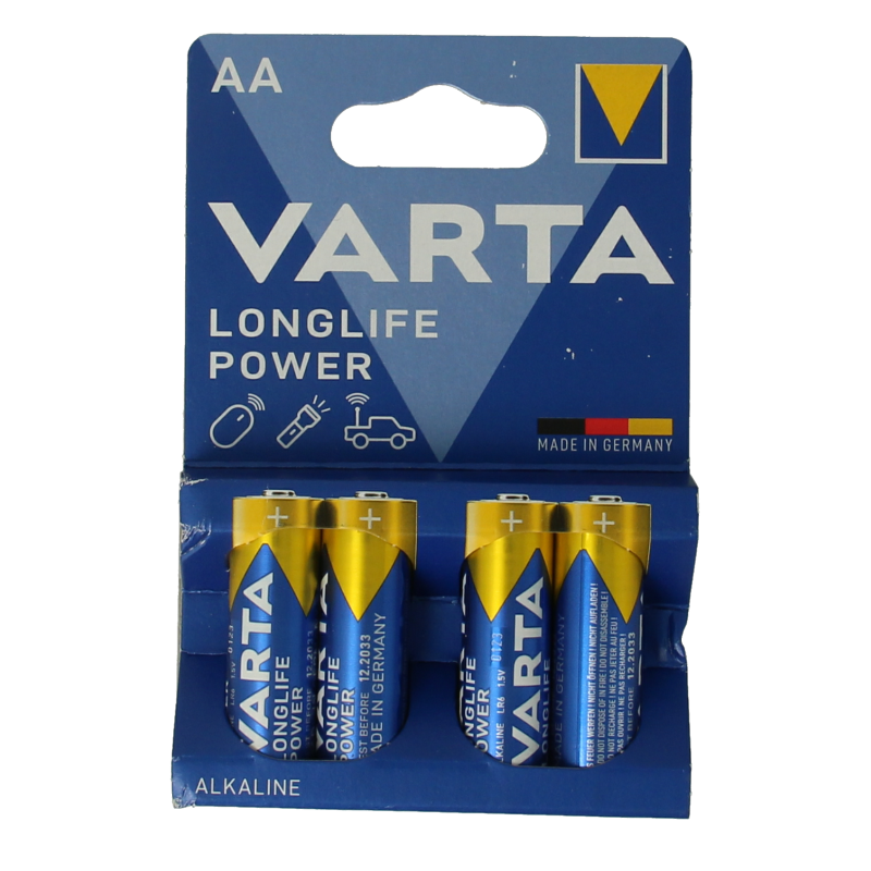 Varta Batterij AA high energy 4 Stuks