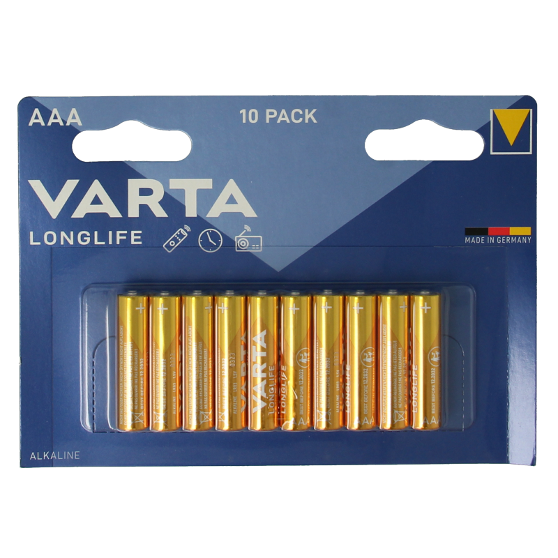 Varta Batterij AAA micro 10 Stuks