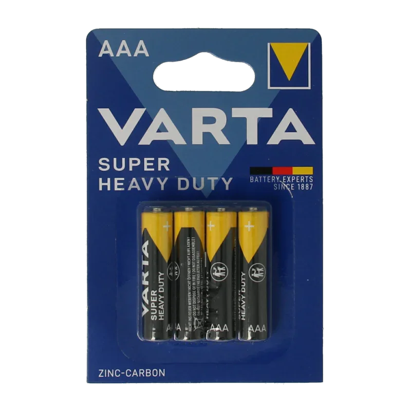 Varta Batterij AAA superlife 4 Stuks