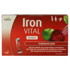 Hubner Iron vital vloeibaar ijzer 20x10ml 20 Stuks