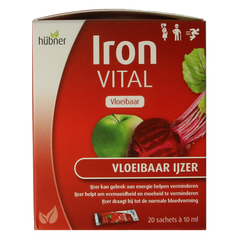 Hubner Iron vital vloeibaar ijzer 20x10ml 20 Stuks