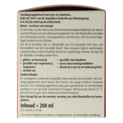 Hubner Iron vital vloeibaar ijzer 20x10ml 20 Stuks